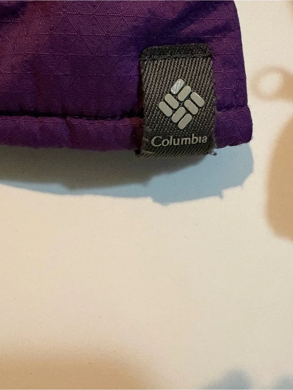 Youth Columbia Purple Quilted Glove with Logo Tab | Size XL |